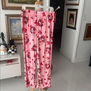 Strawberry Shortcake Pink/Green/White Strawberry Print Loungewear/Pajama Pants